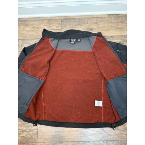 Mountain Hardware Jacket Mens L Schoeller Nano Sphere Red Soft Shell Fleece - Picture 7 of 8